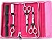 Hairdressing Barber Salon Scissors, Thinning Scissors, Thinning Razors set 5.5" Pink