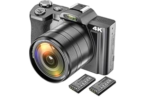 IXNAIQY 4K Digital Camera Video Camera Camcorder Ultra HD 48MP WiFi YouTube Vlogging Camera with Wide Angle Lens 3.5 Inch IPS Touchscreen Camera Recorder 16x Digital Zoom Digital Camera (4k)