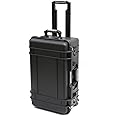 CASE N FOAM Ew5120-Tr Protective Hard Plastic Case Briefcases With Cubed Foam, Retractable Handle And Wheels,Black
