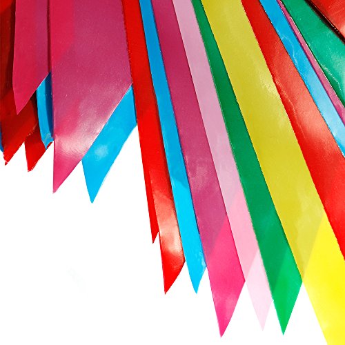 Faburo 10 Meter 30 Flags Multicolor Doubled-sized Bunting Banner High Qualitu PVC Party Decoration reviews Faburo 10 Meter 30 Flags Multicolor Doubled-sized Bunting Banner High Qualitu PVC Party Decoration