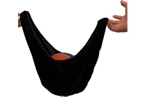 JINGLING 2 Stück Bowling Ball Poliertuch Poliersack, Schwarze Mikrofaser Bowlingkugel Wippe Polierer, superweiches und saugfähiges, Bowling-Zubehör für Männer