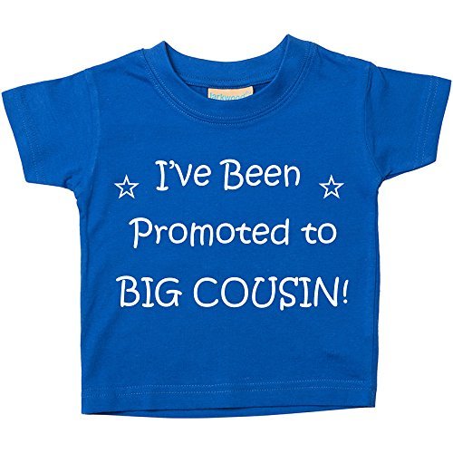I've Been Promoted to Big Cousin Blue Tshirt Baby Toddler Kids Available in Sizes from 0-6 Months New Baby Cousin Gift