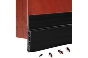 JGR SELECT Burlete Puerta Entrada - Tira autoadhesiva - 100 x 5CM - Tira de Sellado Contra Corrientes de Aire, Frío, Luz, Insectos, Ruido (Negro)