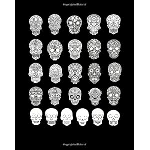 Dia de los Muertos - Calaveras de Azúca: Libro Para Colorear Anti-estrés