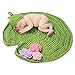 BESTIM INCUK Frog Costume Crochet Baby Blanket Hat Knitted Photography Prop
