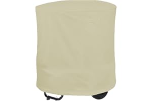 SMZhomeone Holzhacker-Abdeckung, wasserdicht, schwere Holzhacker, Shredder, Mulcher-Abdeckung, 85 x 110 cm, für Holzhacker, 210D Oxford-Stoff, Holzbrecherabdeckung (beige)