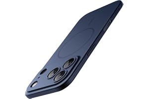 JETech Funda Magnética Slim para iPhone 17 Pro 6,3 Pulgadas, Compatible con MagSafe, Carcasa Ultra Delgada Ligera Minimalista con Acabado Mate y Protección Completa Lente Cámara (Azul Oscuro)