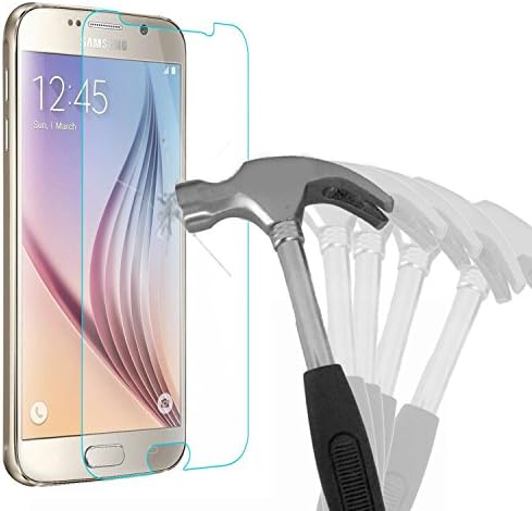 Samsung Galaxy S6 Screen Protector , Bingsale Crystal Clear Tempered Glass Screen Protector for Samsung Galaxy s6 with 9H Hardness Anti-Fingerprint (Samsung Galaxy S6)