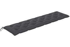 Festnight Gartenbank-Auflage Sitzkissen Bank Bankauflage Bankkissen Polsterkissen Wandkissen für Sitzbank Outdoor Sitzkissen Anthrazit 200x50x7 cm Stoff