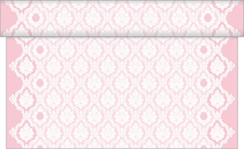 Sovie HORECA Tischläufer MANDY / Linclass® Airlaid Tischläufer 40cm x 24m / Tischdecken-Rolle stoffähnlich / Einmal-Tischdecke für Hochzeit & Partys / Rosa - 7