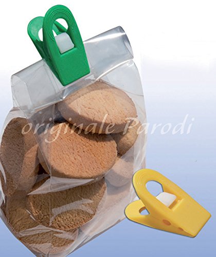 Juego de con 8 Clavijas Modelo Tina, Set de 8 Pinzas para la Colada, Multiusos, Color Amarillo y Verde, con Clips Pegs Clips, Art 365 Parodi