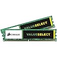 Corsair CMV8GX3M2A1333C9 Value Select 8GB (2x4GB) DDR3 1333 Mhz CL9 Mémoire pour ordinateur de bureau