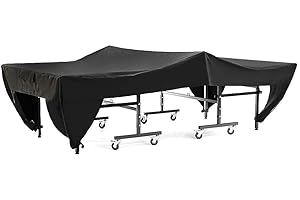 LAZMIN112 Lazmin Housse de Tennis de Table, 280x153x73cm Housse de Table de -Pong Portable étanche et Anti-poussière, pour l'extérieur, la Cour, Le Patio
