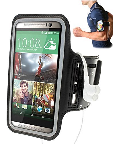 Preisvergleich Produktbild Bestdeal® Schwarz Fitness Sport Armbinde Armtasche für Samsung Galaxy A3 (2016)