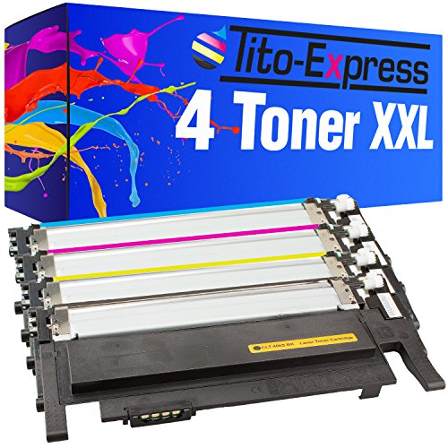 PlatinumSerie® 4 Toner-Patronen XXL kompatibel zu Samsung CLT-406S Xpress C 410 W C 460 FW C 460 Series C 460 W C 467 W SL-C 460 W