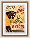 Produktbild THEATRE PLAY STAGE DOG MANGER HOYT COMEDY VINTAGE ADVERT FRAMED PRINT B12X1344