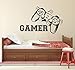 Produktbild Gamer Wandtattoo Gamecontroller Gaming Vinyl Aufkleber Videospiel Boy Room Decor Schlafzimmer Wohnzimmer Wandaufkleber 42 * 67 CM