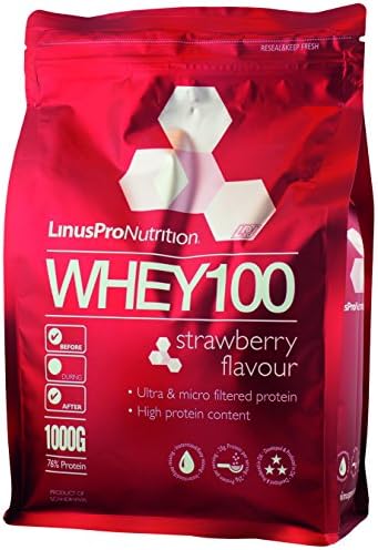 LinusPro WHEY100 Protein - Strawberry Flavour - 1 kg