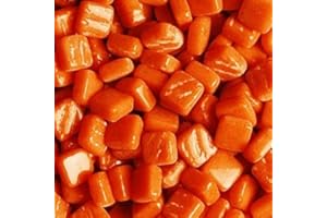 HOBBY ISLAND MOSAICS Glass Micro Mosaic Craft Tile Orange Opal