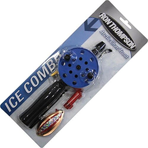 Ron Thompson Ice Combo – Arctic Char/Trout Fishing Ice Fishing Trout Fishing Set for Fishing in the Winter, Estate Car, Rod Set (Rod + Reel
