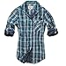 Produktbild Brandit KATHY Damen Karo Bluse Shirt Hemd doubleface navy/türkis Größe M