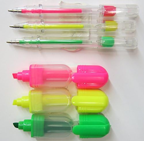 scented marker pens - set of 6 in 3 assorted colours
