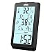 Produktbild AMIR Innen Thermometer Hygrometer, WA3 Raumthermometer, Trend der Temperaturänderung und Uhr für Haus, Büro, Schwarz