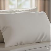 %100 Pamuklu Saten 55X75Cm B&uuml;y&uuml;k Boy Yastık Kılıfı 2 Adet (Fermuarlı), Beyaz