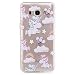 Produktbild KSHOP TPU Silikon Hülle für Samsung Galaxy J5(2016)J510 Handyhülle Schale Etui Protective Case Cover dünn mit Drucken Muster - Das Einhorn Die wolken Der Regenbogen Ballon