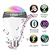 Produktbild HUAQIMEI Smart RGB E27 Birne Bluetooth 4.0 Audio Lautsprecher Lampe Dimmbar LED Kabellose Musikbirne Licht Farbwechsel über WiFi App Control