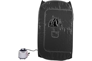 Drumm Sauna de casa, sauna portátil de vapor plegable, 1000 W generador de vapor sauna doméstica para sauna doméstica, adelgazamiento