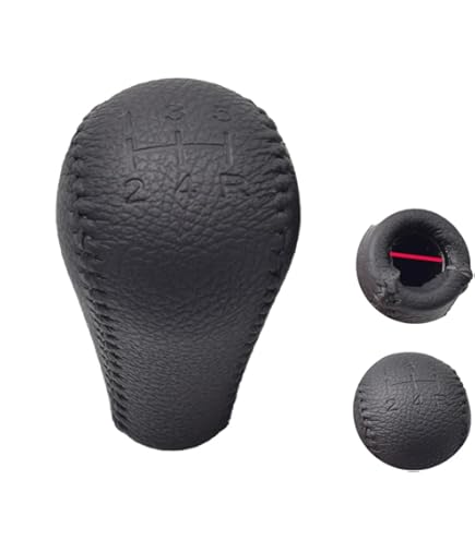 Pommeau Levier Vitesse Cuir 6 Vitesses Pour Nissan Navara D40/Frontier 2005-2015 - Remplacement Direct, Noir