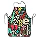 Produktbild ERCGY 2019 Apron Color Letters Aprons Printed Apron for Gardening Men Home