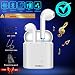 Produktbild Bluetooth Kopfhörer Wireless, In-Ear Ohrhörer Earbuds Kabellos Sport Running Kopfhörer Headphone Headsets mit Noise Cancelling Mikrofon USB Lightning Lade Box Earpods, Weiß Leicht Mini Earphones Surround Airpods für Handys Samsung Sony Huawei Apple Android Telefon iphone X 6 7 8 Plus Studio