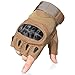 Produktbild A1-Brave Gants de moto Écran Tactile Assaut Moto Dur Jeter des Gants Conduire Motocross Sports De Plein Air Moto Racing Biker Femmes Hommes Gants De Vélo @ Half_Finger_Brown_S