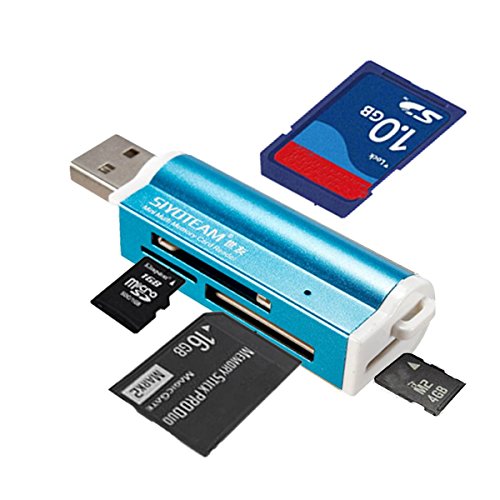 SAWAKE Universaler All in 1 USB Multi-Kartenleser Speicherkartenleser Fuer Micro SD MMC SDHC TF M2 Memory Stick