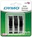 Price comparison product image DYMO Embossing Tape - Glossy vinyl labels - black - Roll (3/8 in x 9.8 ft) - 3 Rolls by Dymo Corporation