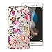 Produktbild Yokata Huawei P8 Lite (2015/2016) Hülle Transparent Weiche Silikon Handyhülle Schutzhülle TPU Handy Tasche Schale Etui Weich Silicone Bumper Ultra Dünn Slim Schlank Durchsichtig Handytasche Premium Kratzfest Clear Backcover Schutz für Huawei P8 Lite (2015/2016) (5,0 Zoll) Case Cover - Blumen