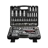 ergonomische Handgriffe Eco Werkzeugkoffer 94-tlg. Steckschlüssel Satz Nußkasten Ratschen Set Torx