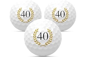 MYNT Golfbälle im 3er Set zum Geburtstag Golfgeschenk Golf Geburtstagsgeschenk Geschenk Geschenkidee Jubiläum Jahrestag Happy Birthday 18 20 22 25 30 33 35 40 44 45 50 55 60 65 66 70 75 77 80 85 88 90