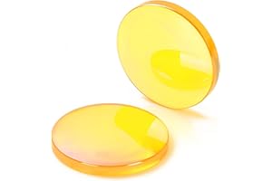 FONLAND Lentille de focalisation CVD ZnSe USA Diamètre : 15 mm Longueur focale : 38,1 mm/1,5", lentille de focalisation ZnSe pour machine de gravure et de découpe laser CO2