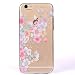 Produktbild Lonchee Apple iPhone 6 plus/6s Plus 5.5 Hülle,Bunte Muster Weich TPU Handy Hülle Durchsichtig Transparent Etui Cover Case Protective Shell Soft Schutzhülle Telefon Kasten für Apple iPhone 6 plus/6s Plus 5.5 – Kirschblüten