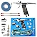 Produktbild Gocheer Profi Airbrush Komplettset-Double Action Airbrush Pistole Kit,mit 3 Fluid Cups 0,2 mm und 0,5 mm Düsen für Kunst Tattoo Nail Kunst Make up Kuchen Modellbau