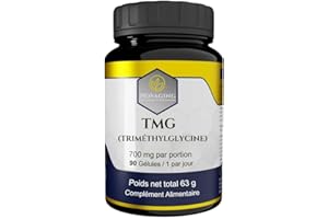 NOVAGING TMG (Trimethylglycine), 700 mg, 90 Gélules - Antioxydant - 100% Vegan - Fortement dosé - Haute absorption - Testé Sans additifs, OGM ni allergènes. Made in Europe.