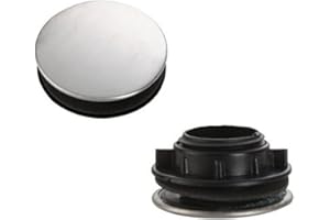 YESMIN 2 Pack Sink Tap Hole Cover Kitchen Faucet Hole Cover Stainless Steel-35mm