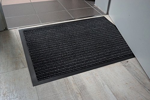 Astra FS0611080040 Sauberlauf-/Tür-/Fuß matte Wanda für den Innenbereich, 100% Polypropylen, 80 x 120 cm, grau - 4