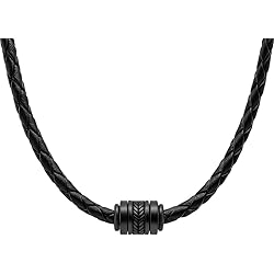 David Galvani Leder Halskette für Herren mit Wolf Anhänger David Galvani Leder Halskette für Herren mit Wolf Anhänger