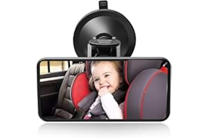 SunTop Miroir de Voiture pour Bébé Rétroviseur de Surveillance Bébé Vue Arrière Miroir Auto