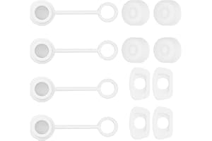 QZKJQDD Zestaw 12 akcesoriów do kubków, silikonowe, szczelne zatyczki, odporne na kurz, szczelne, akcesoria do kubków, kompatybilne z Stanley Cup 2,0, 40 oz, 30oz (białe)