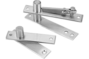 POOSR Edelstahl Dreh TüR Scharnier Leistungs Dreh TüR Scharnier für TüRen 360 Grad Welle TüR Dreh TüR Scharnier System Edelstahl